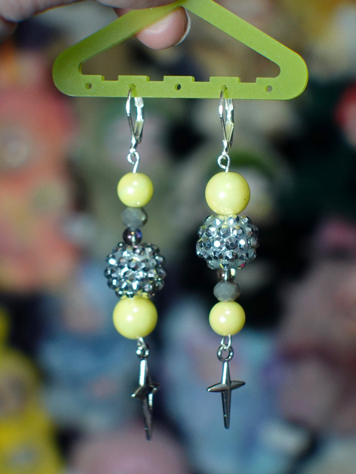 lemon disco earrings