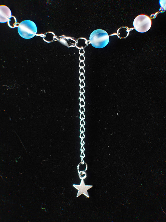 periwinkle flutter necklace