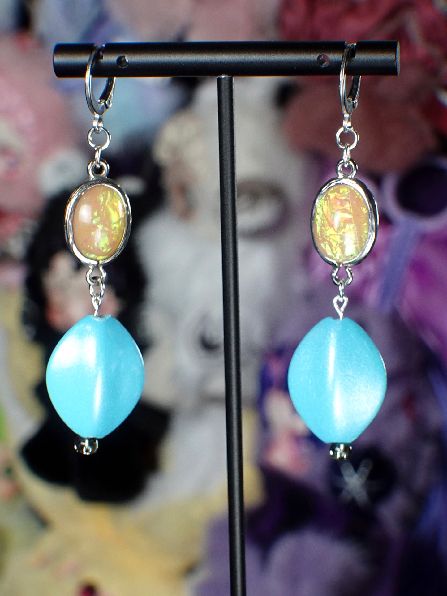 opal sky earrings
