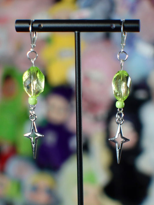lime twinkle earrings
