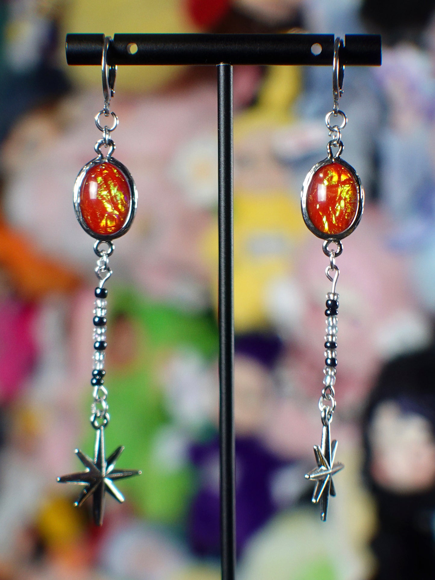 fire sparkle earrings