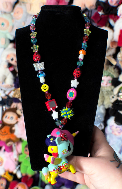 mushroom unicorno necklace