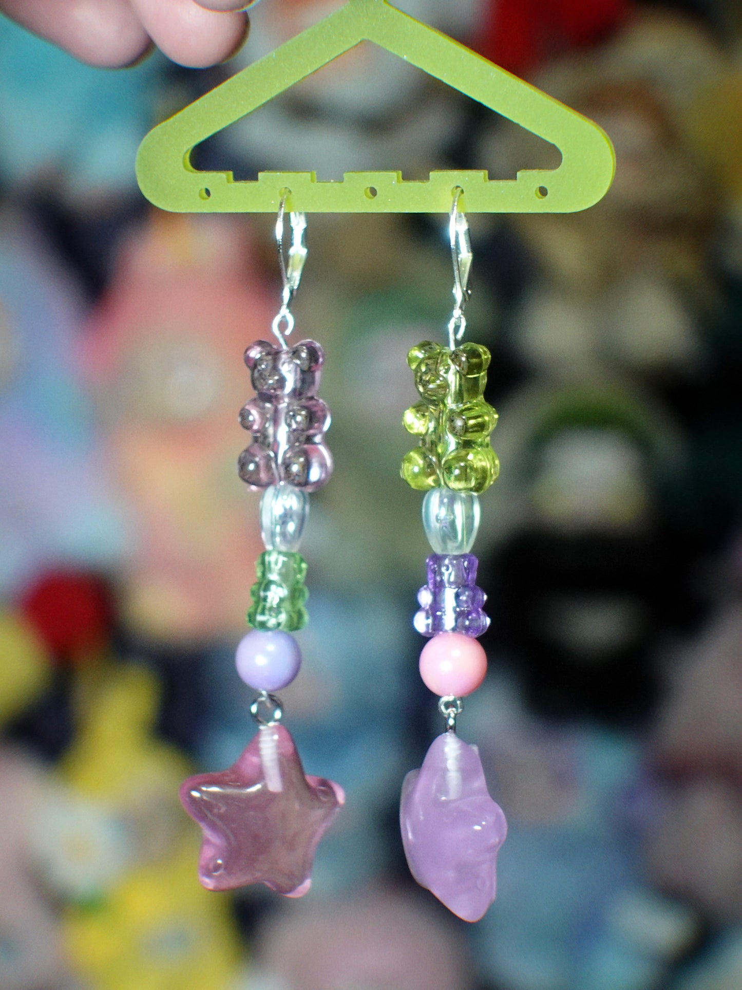 taffy bear earrings
