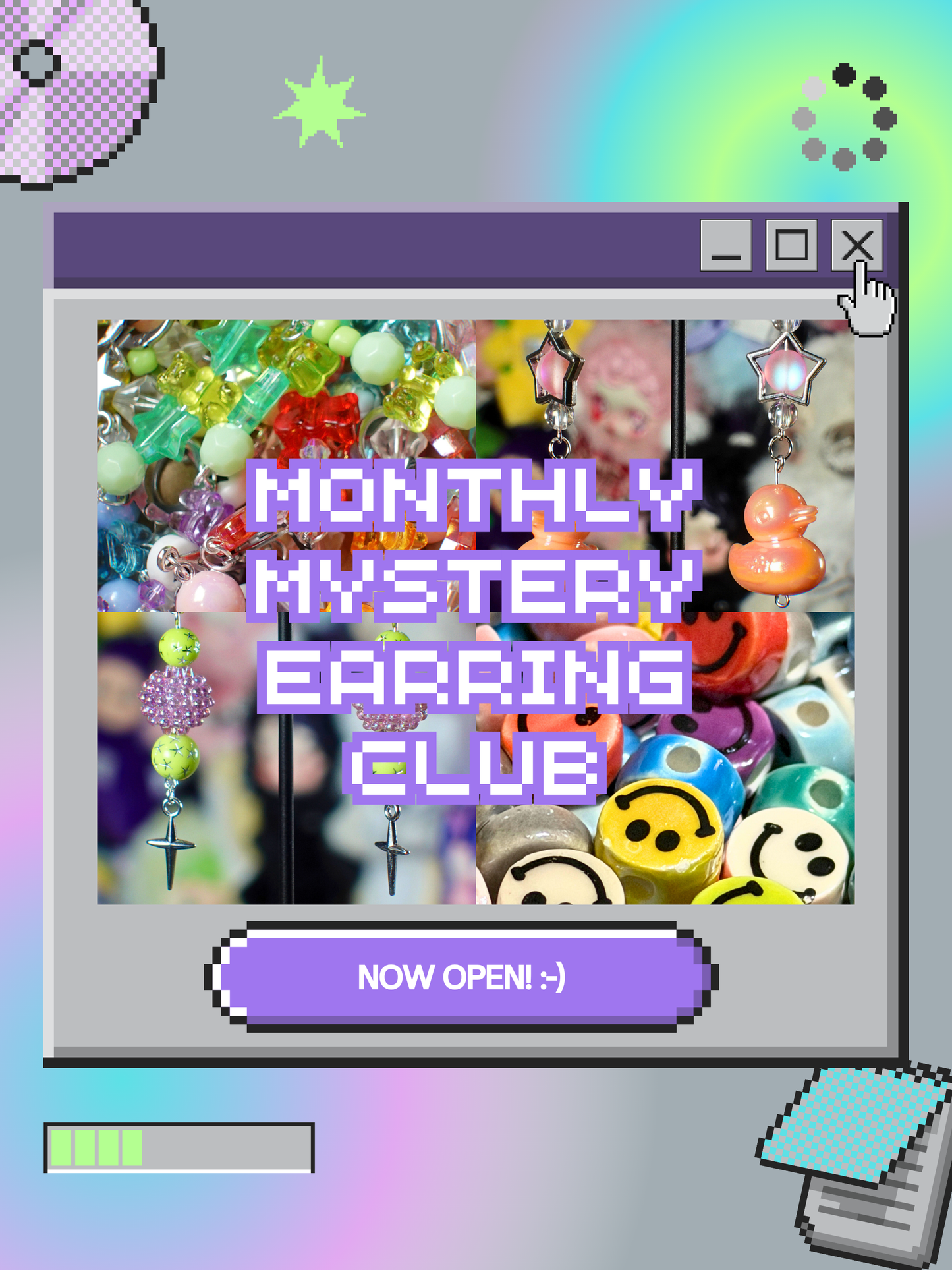 monthly mystery earring club <3