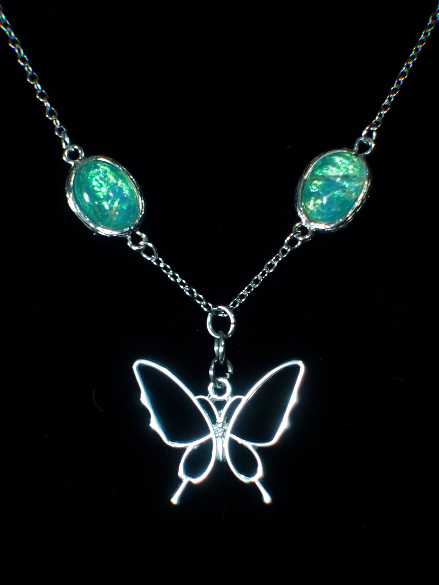 cosmic flutterby necklace