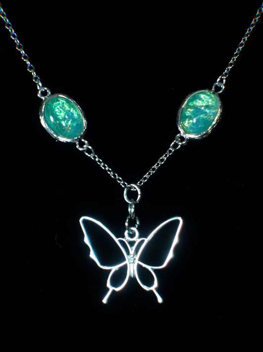cosmic flutterby necklace