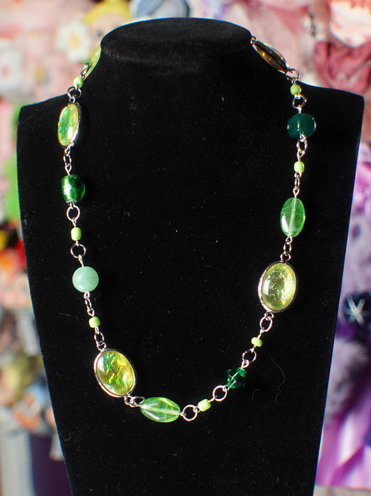 grass galaxy necklace