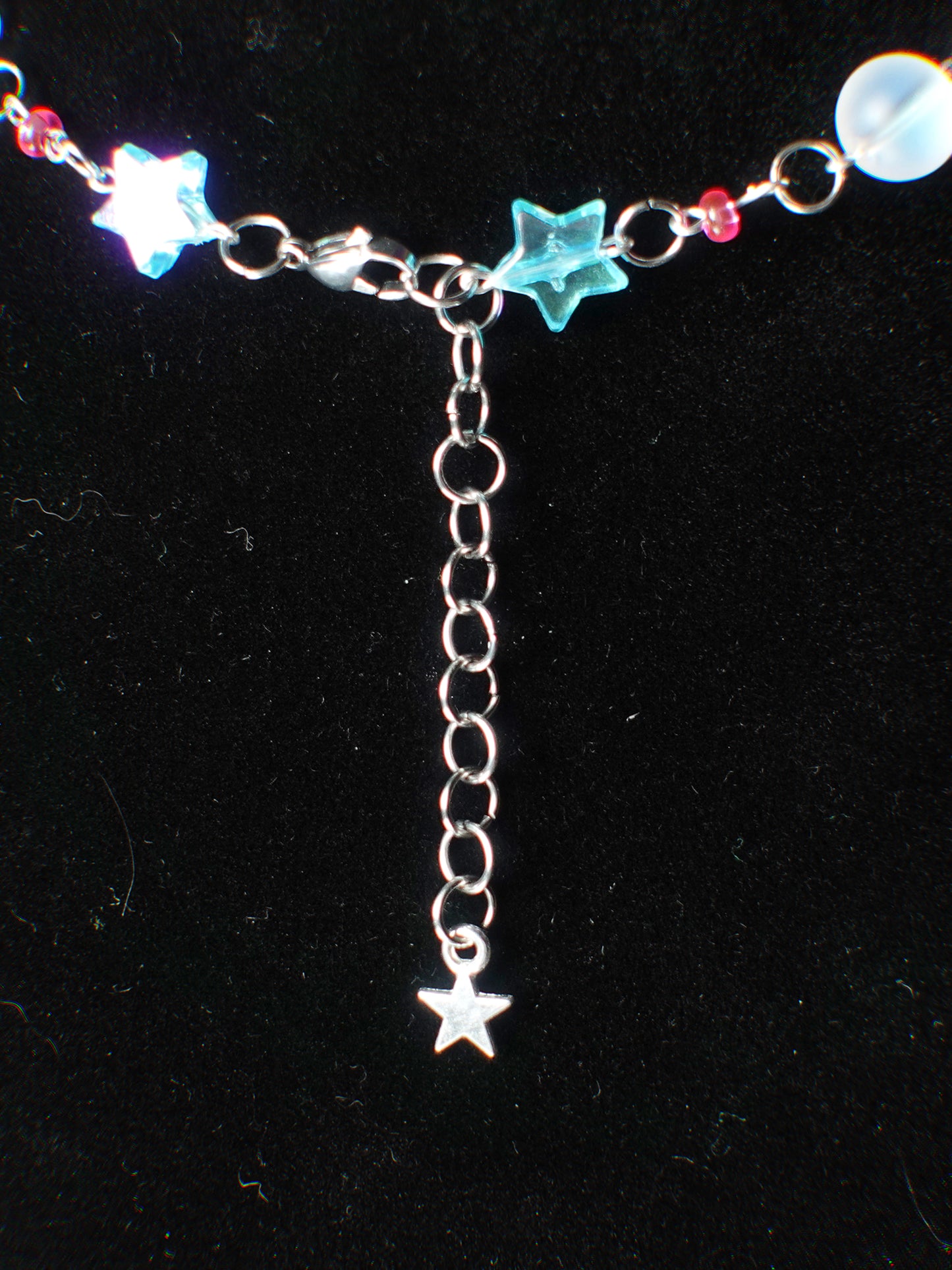 cotton candy supernova necklace