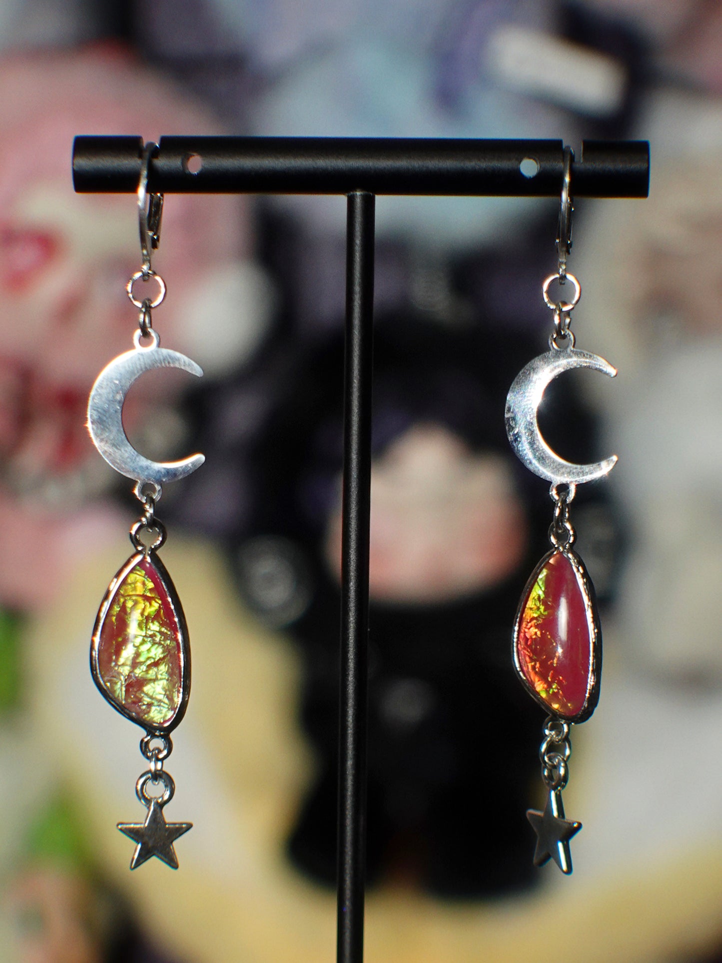 opal moonlight earrings (THREE COLORS)