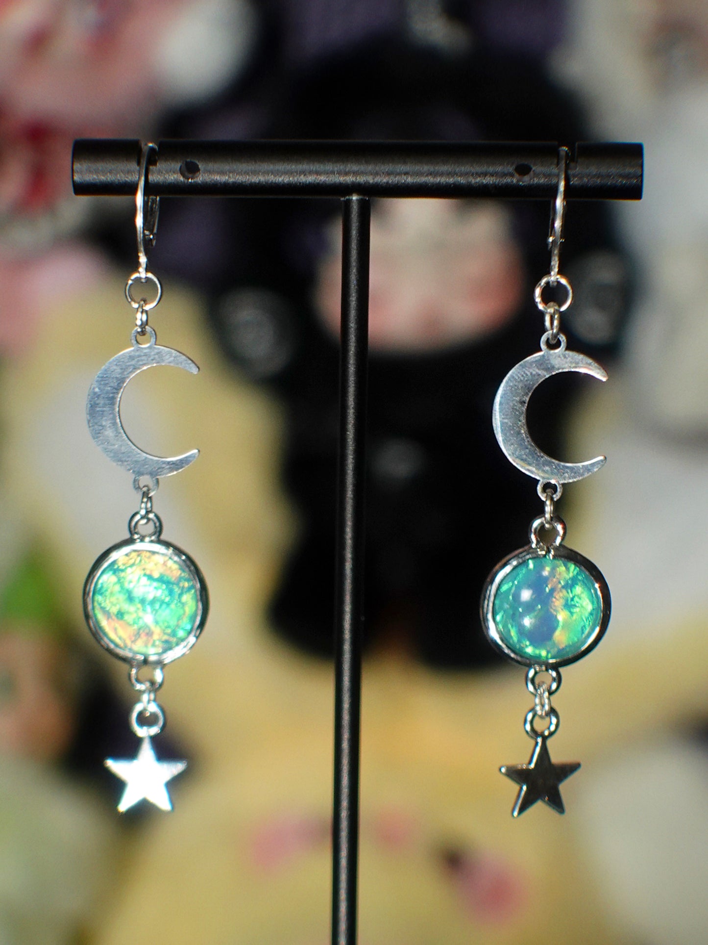 opal moonlight earrings (THREE COLORS)
