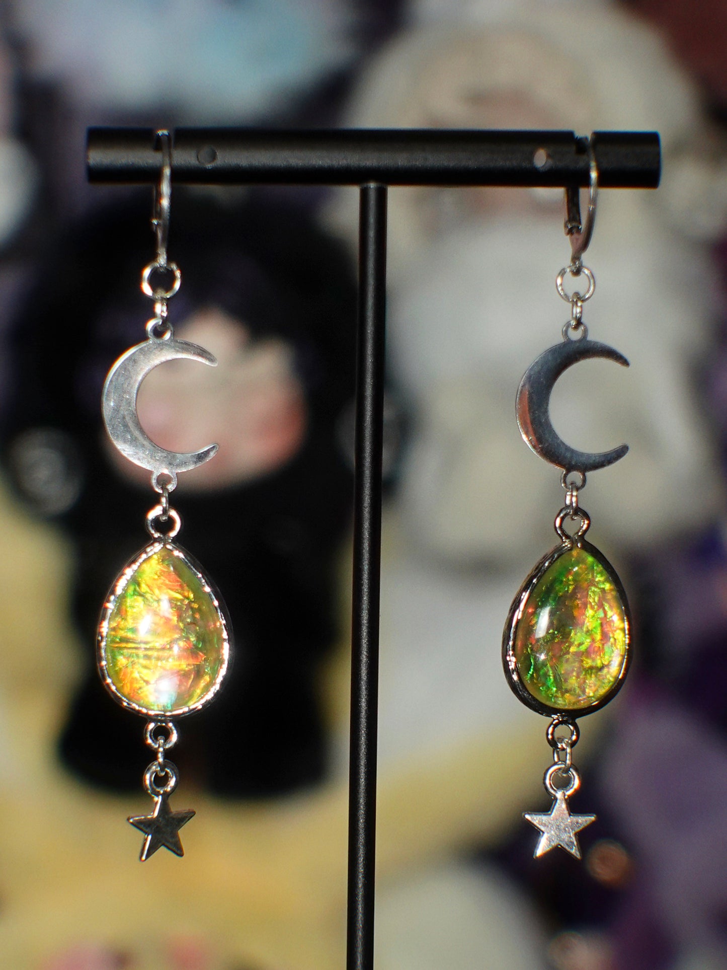 opal moonlight earrings (THREE COLORS)