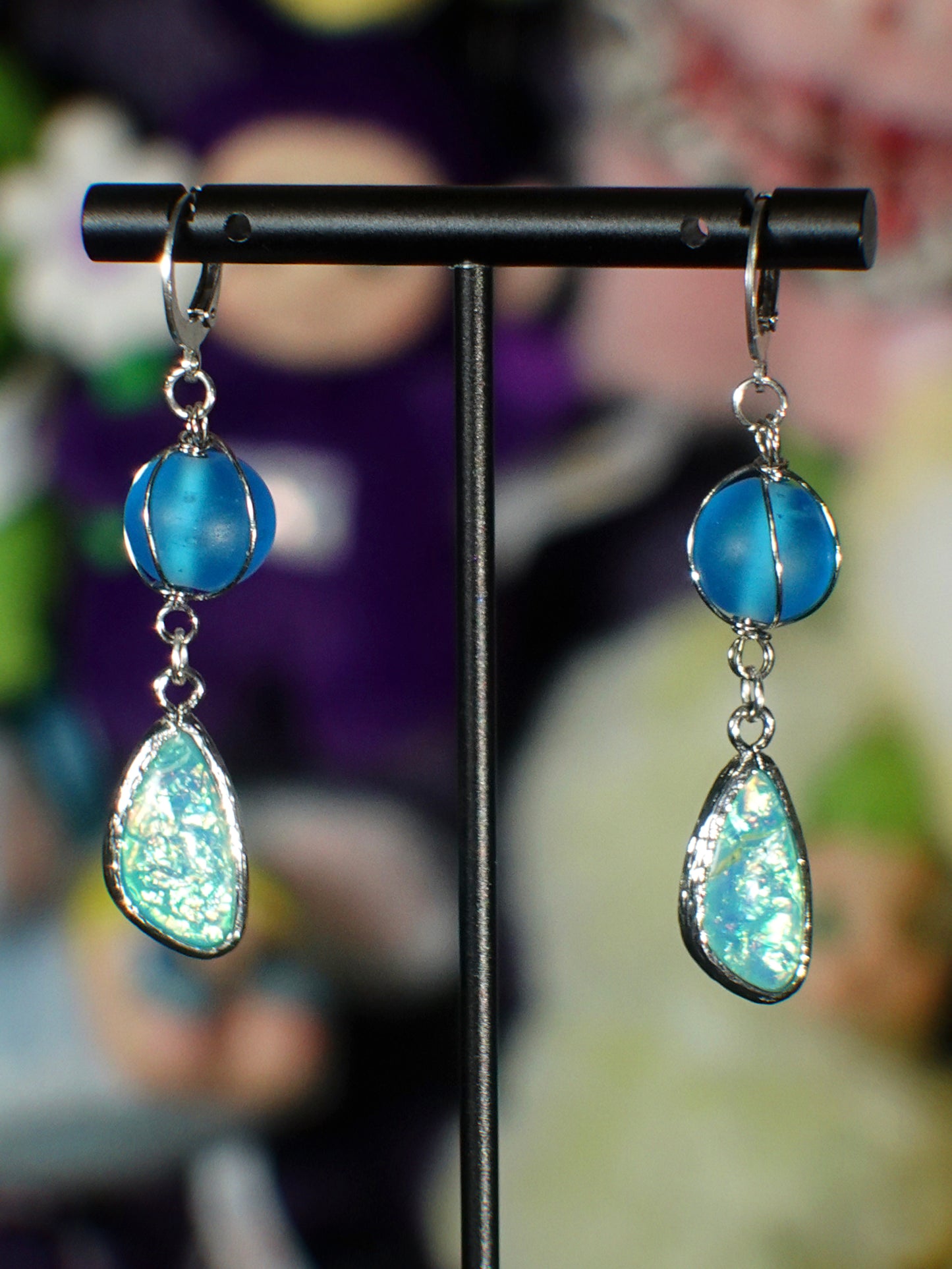 ocean opal drop earrings