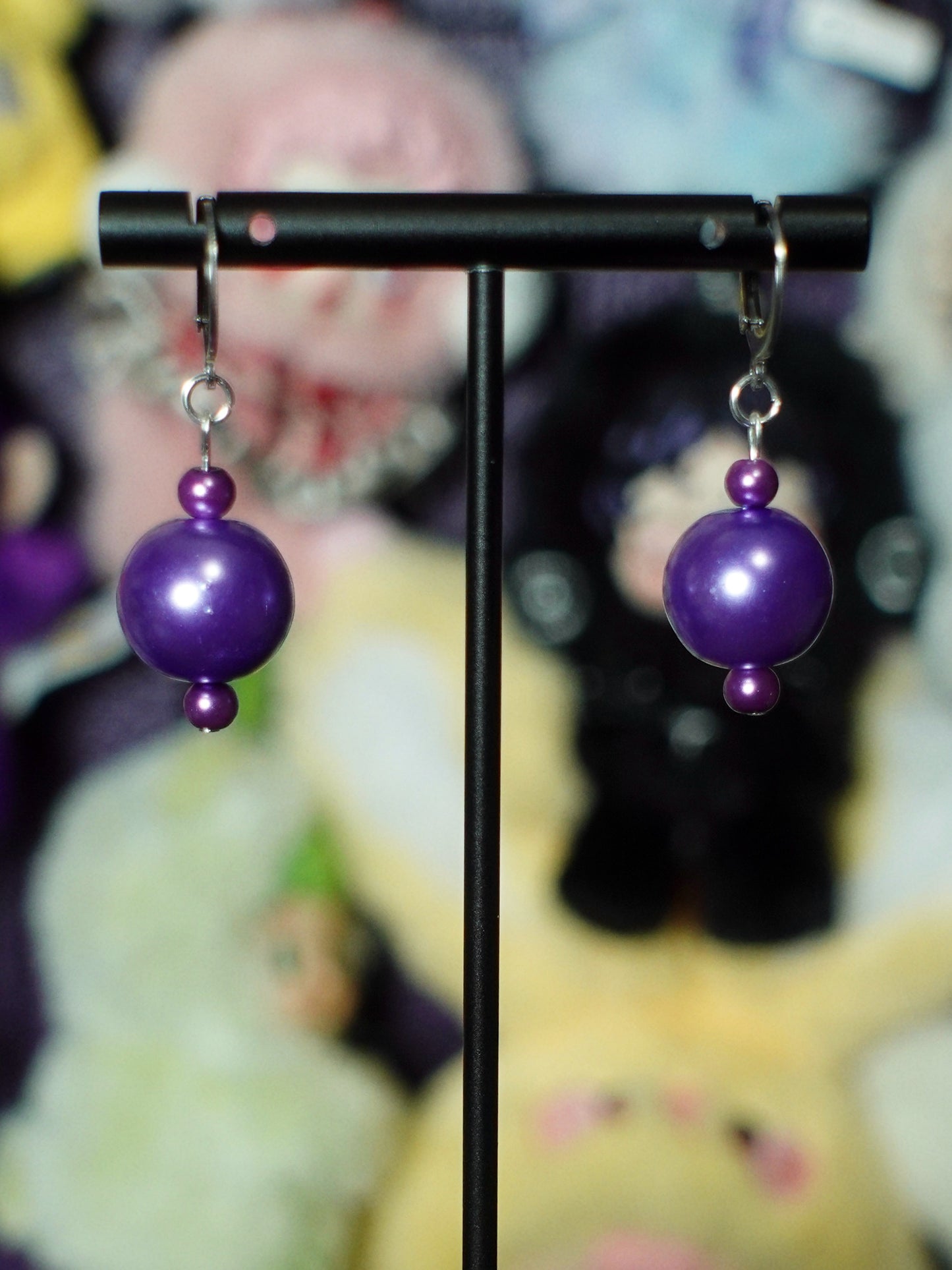 chroma pearl earrings (THREE COLORS)