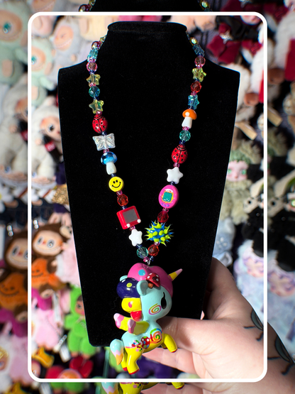 mushroom unicorno necklace
