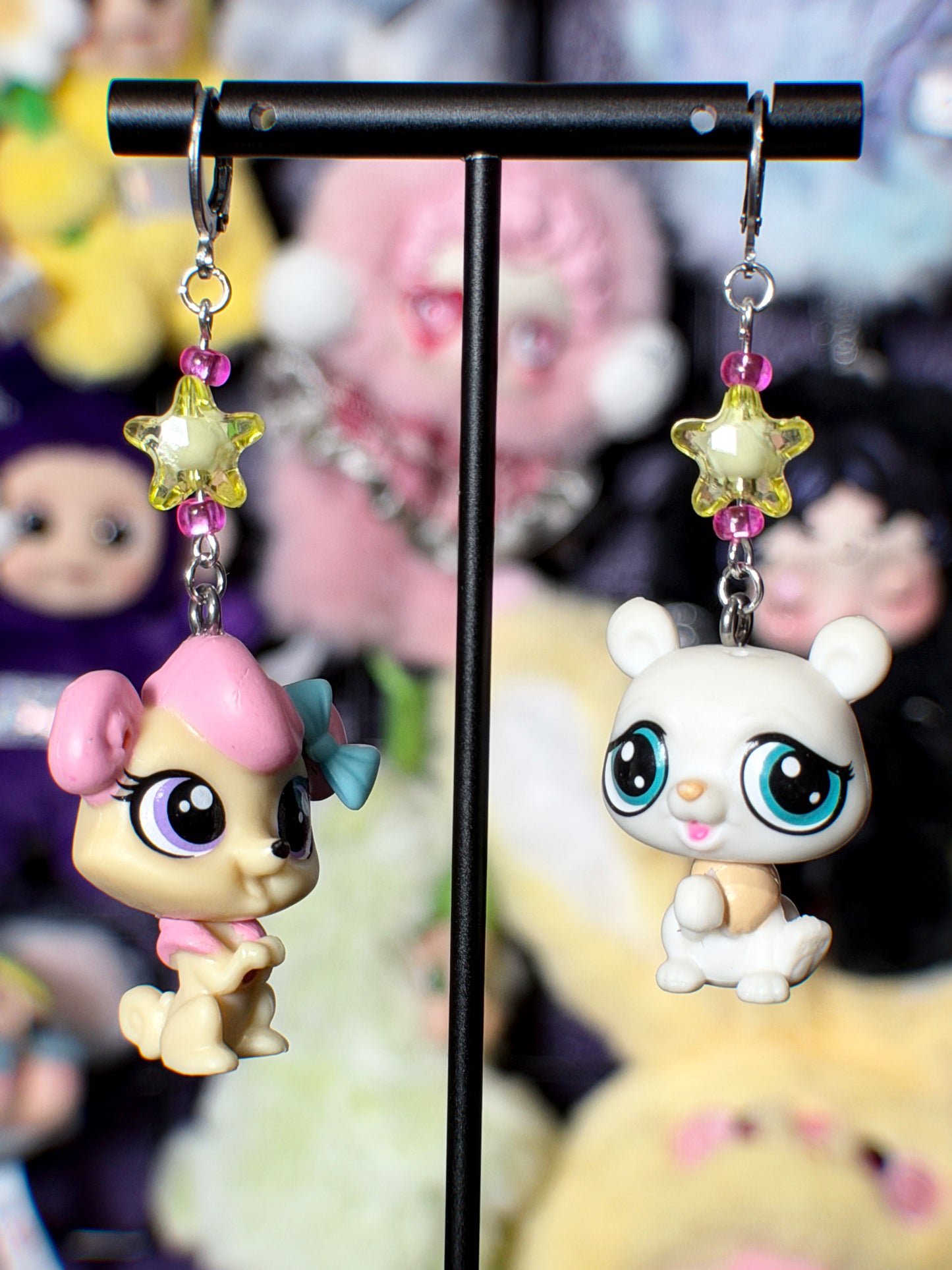 littlest pet shop earrings (misc colors)