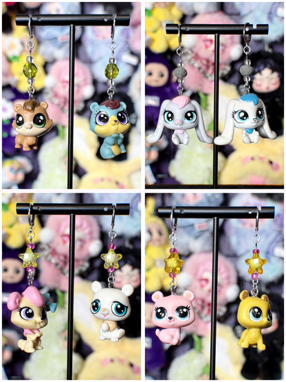 littlest pet shop earrings (misc colors)