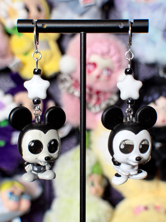 mickey n minnie earrings