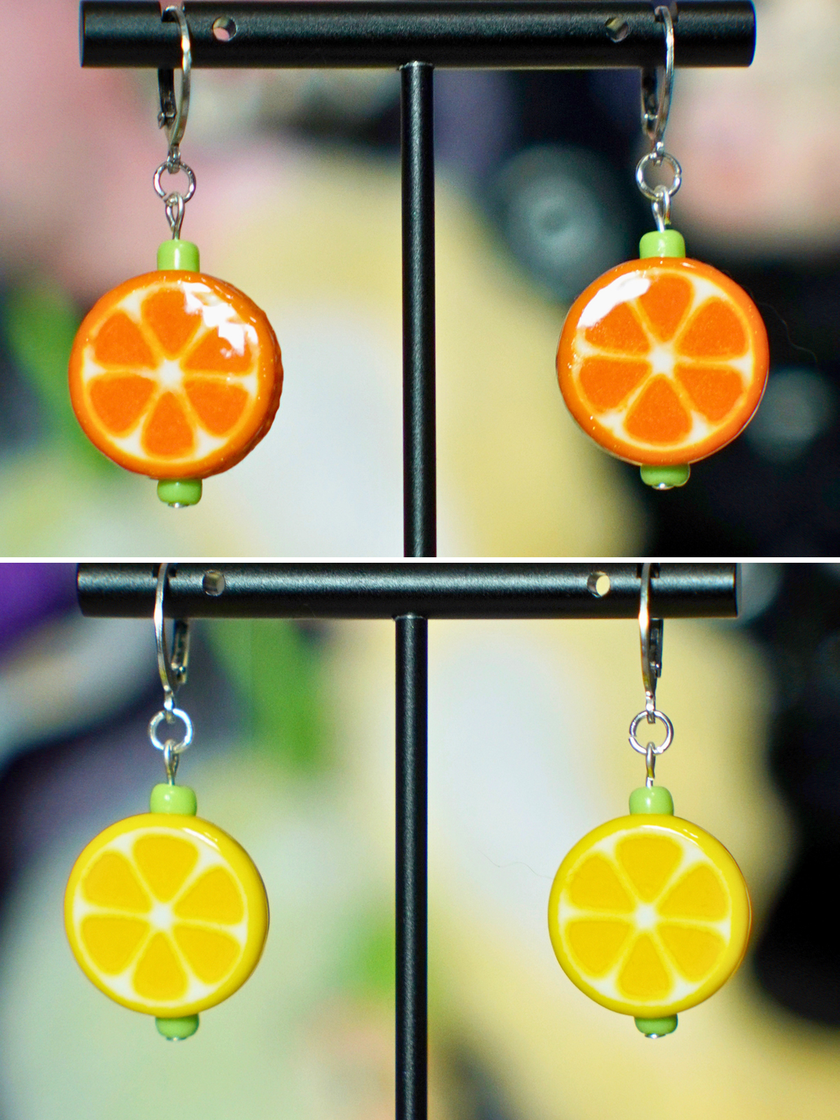 baby citrus earrings (two colors)