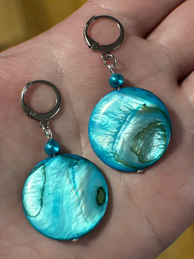 mystery mother of pearl earrings