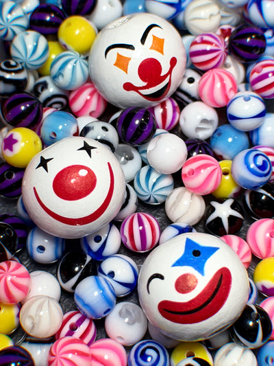 mystery clown earrings