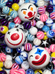 mystery clown earrings