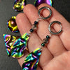 mystery oil slick earrings