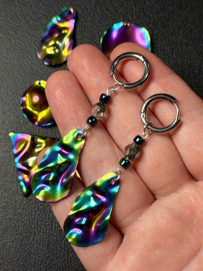 mystery oil slick earrings