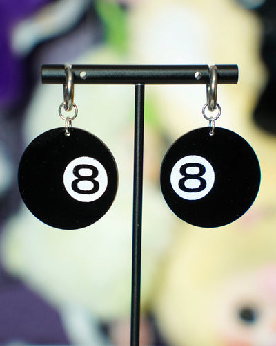8 ball earrings