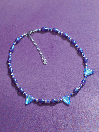glass heart spike necklaces (4 styles!)