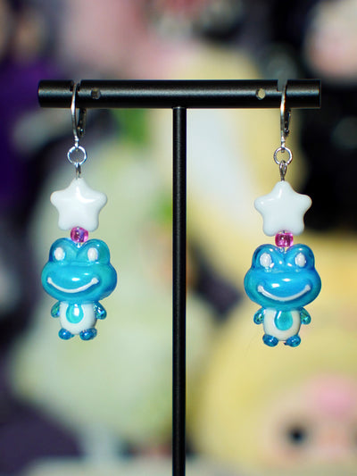 starry frog earrings (3 colors)