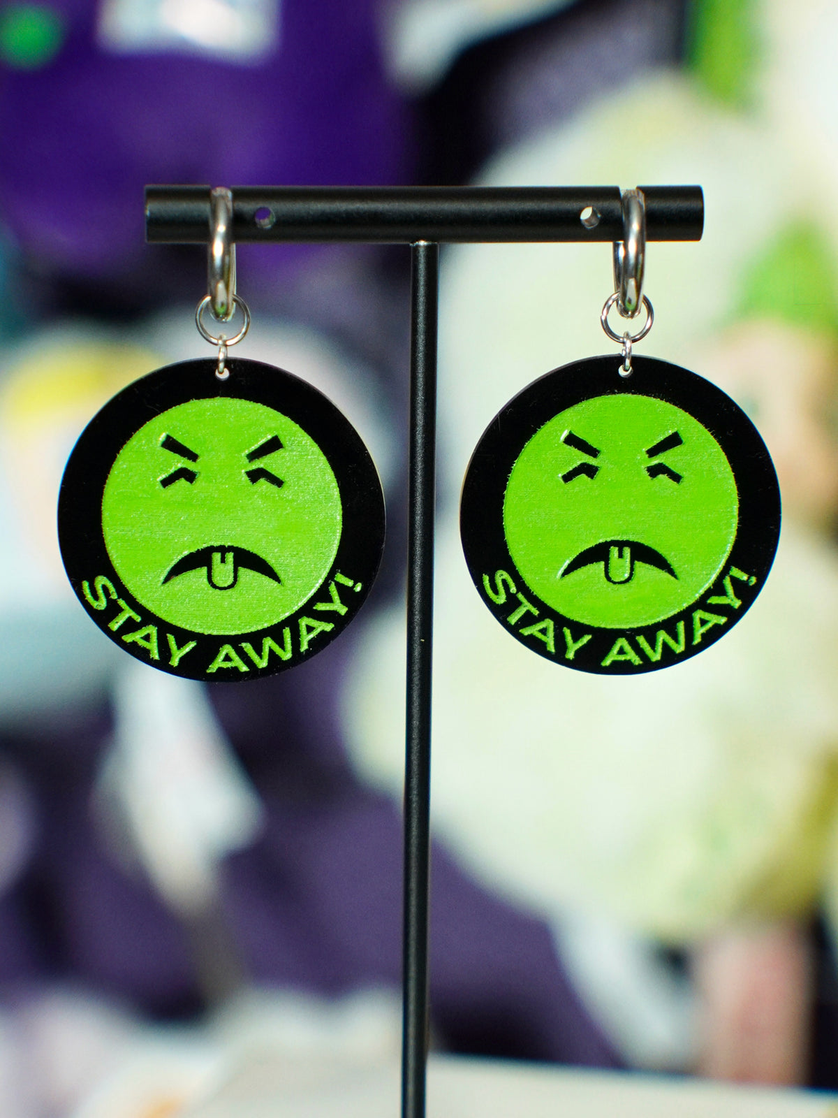 mr yuk earrings