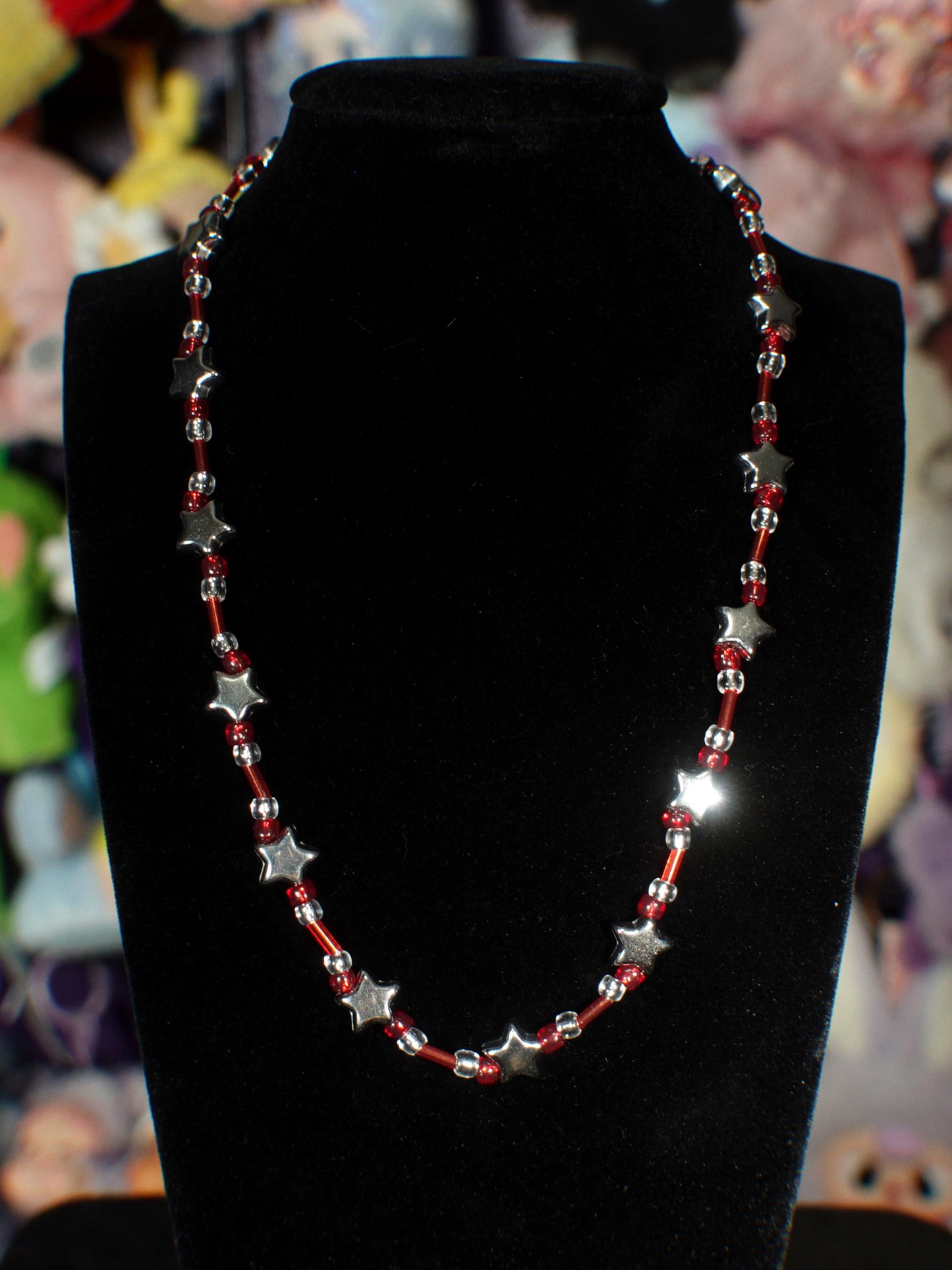 crimson star necklace