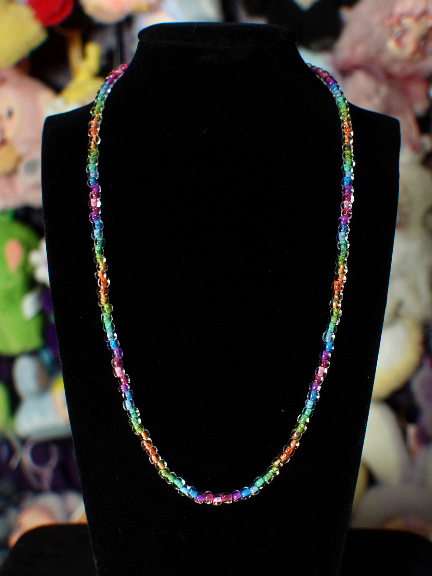 rainbow jelly necklace